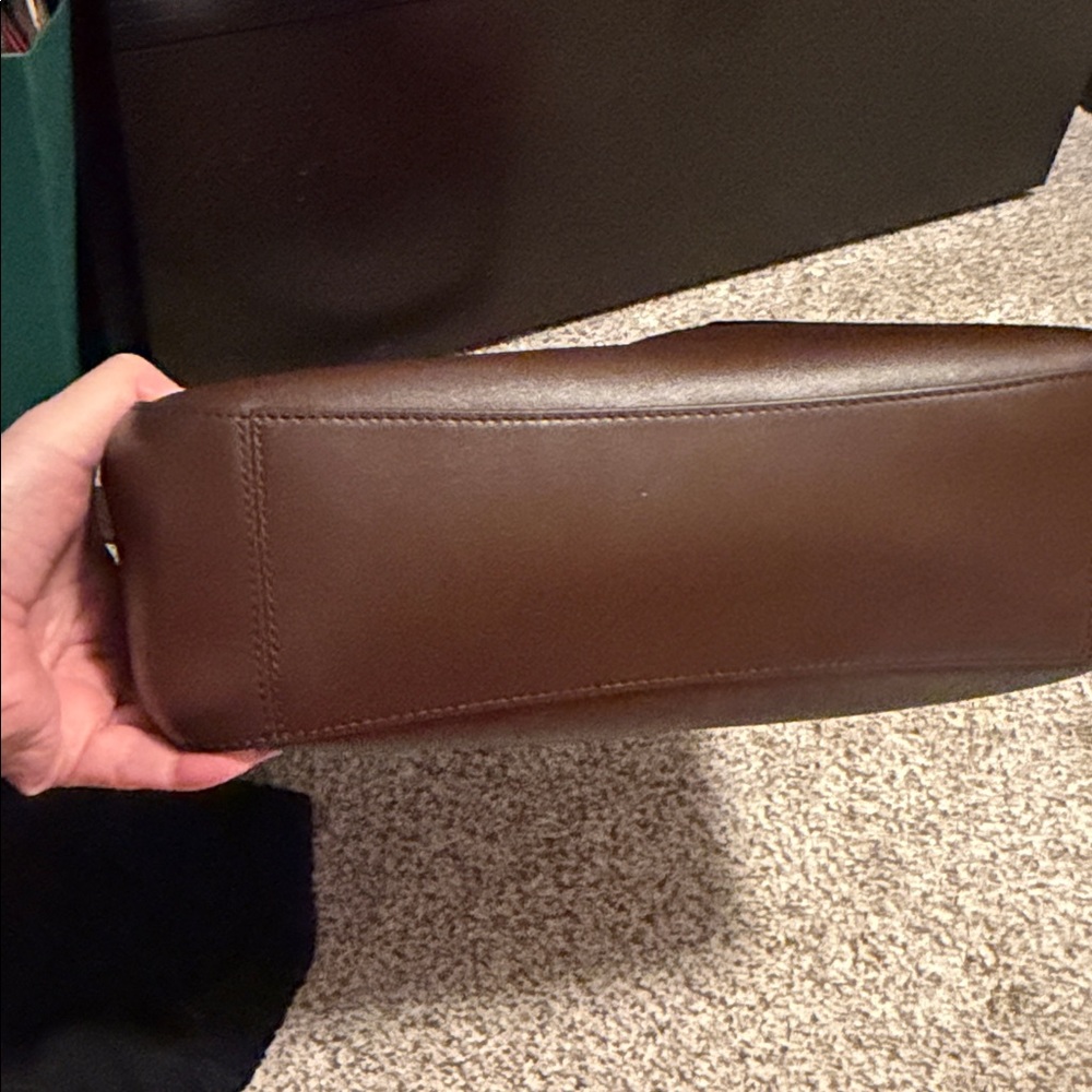 Ralph lauren Large Tanner bag in brown leather - Picture 6 of 7